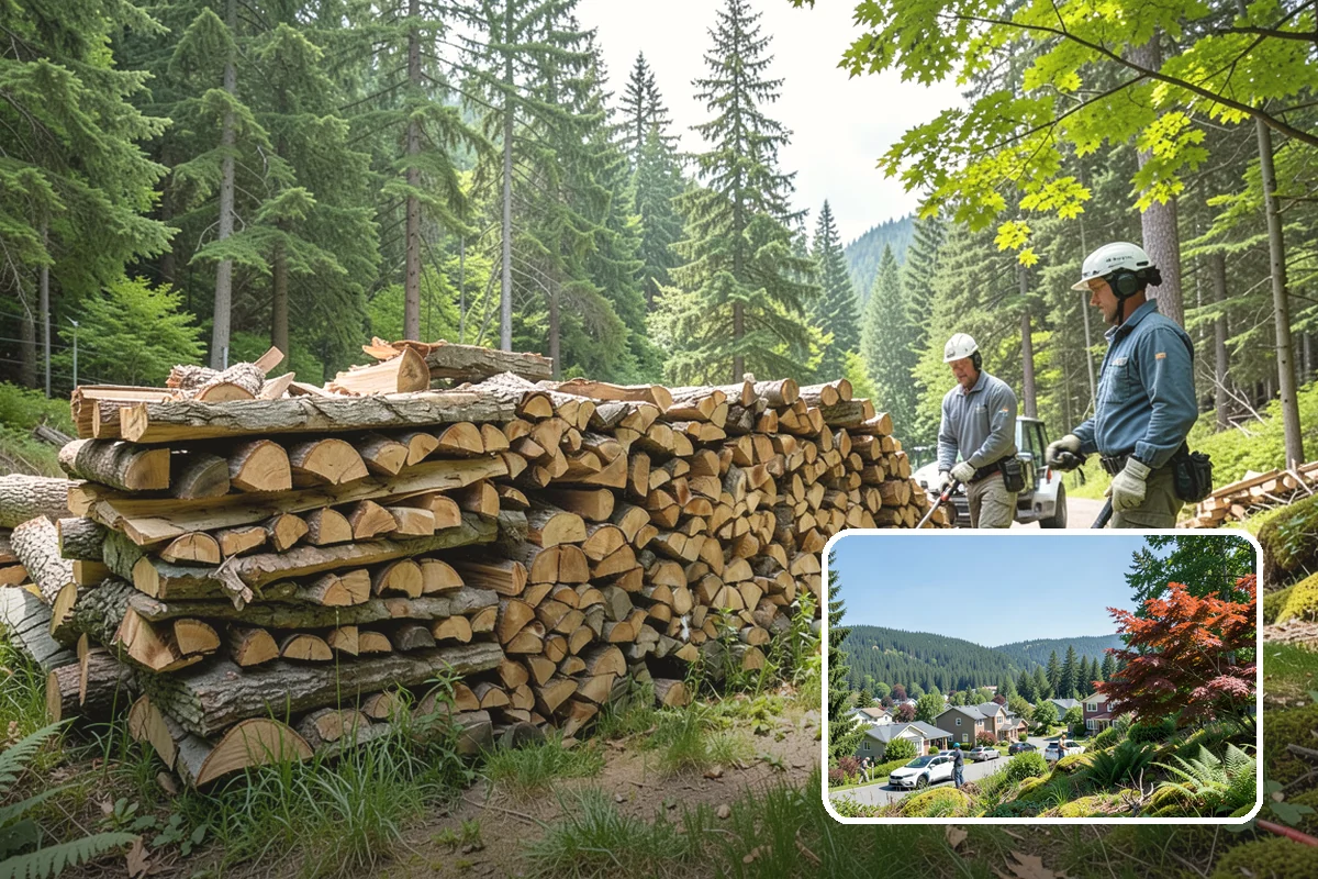 Log Splitting Service in Index, Snohomish County, WA - Turns raw logs into ready-to-stack firewood