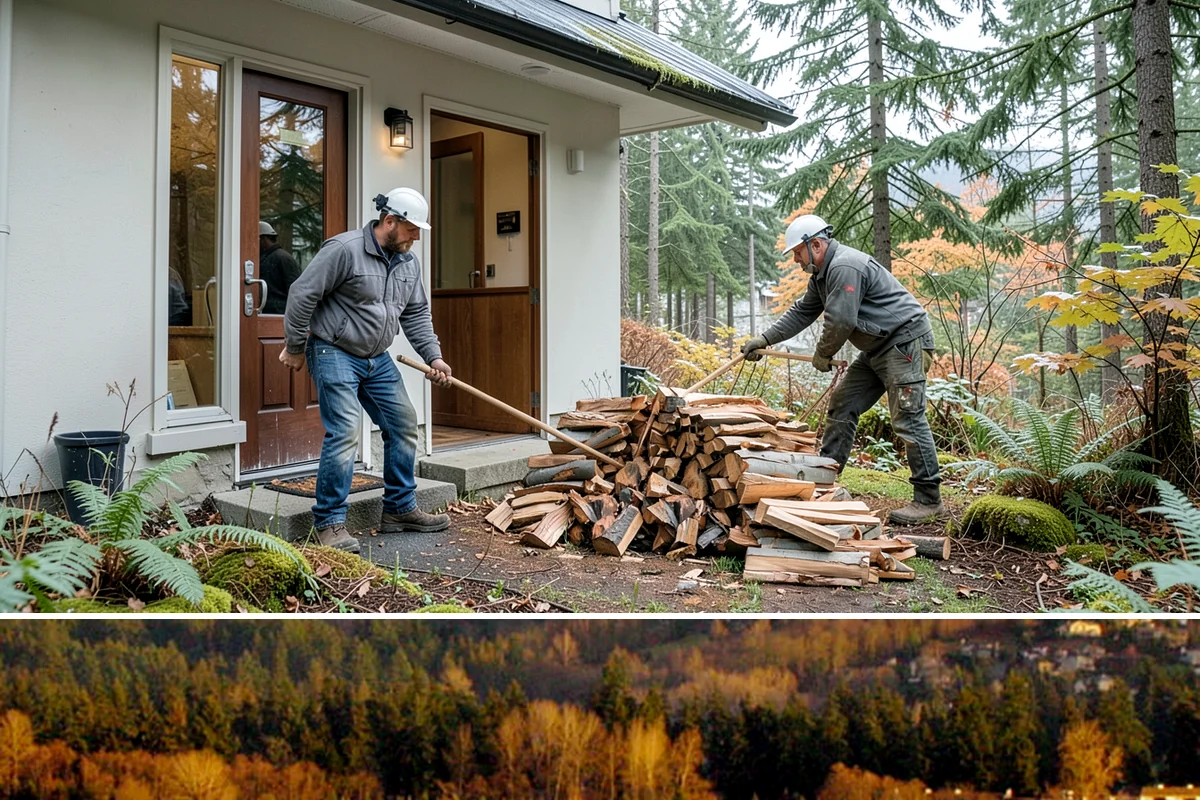 Log Splitting Service in Kenmore, King County, WA - Fall and winter are popular for processing wood you plan to burn soon, while spring splitting sets up summer seasoning.