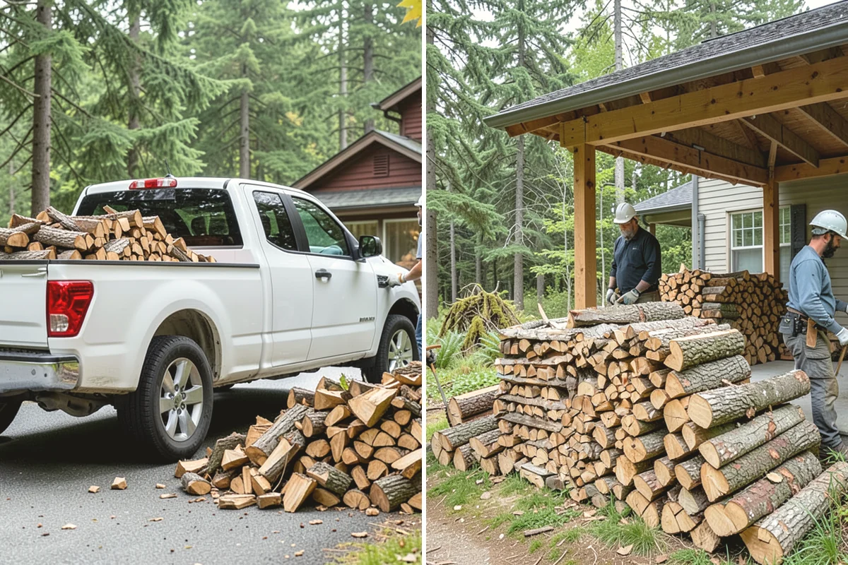 Log Splitting Service in La Conner, Skagit County, WA - Assess the logs and confirm the split size you want