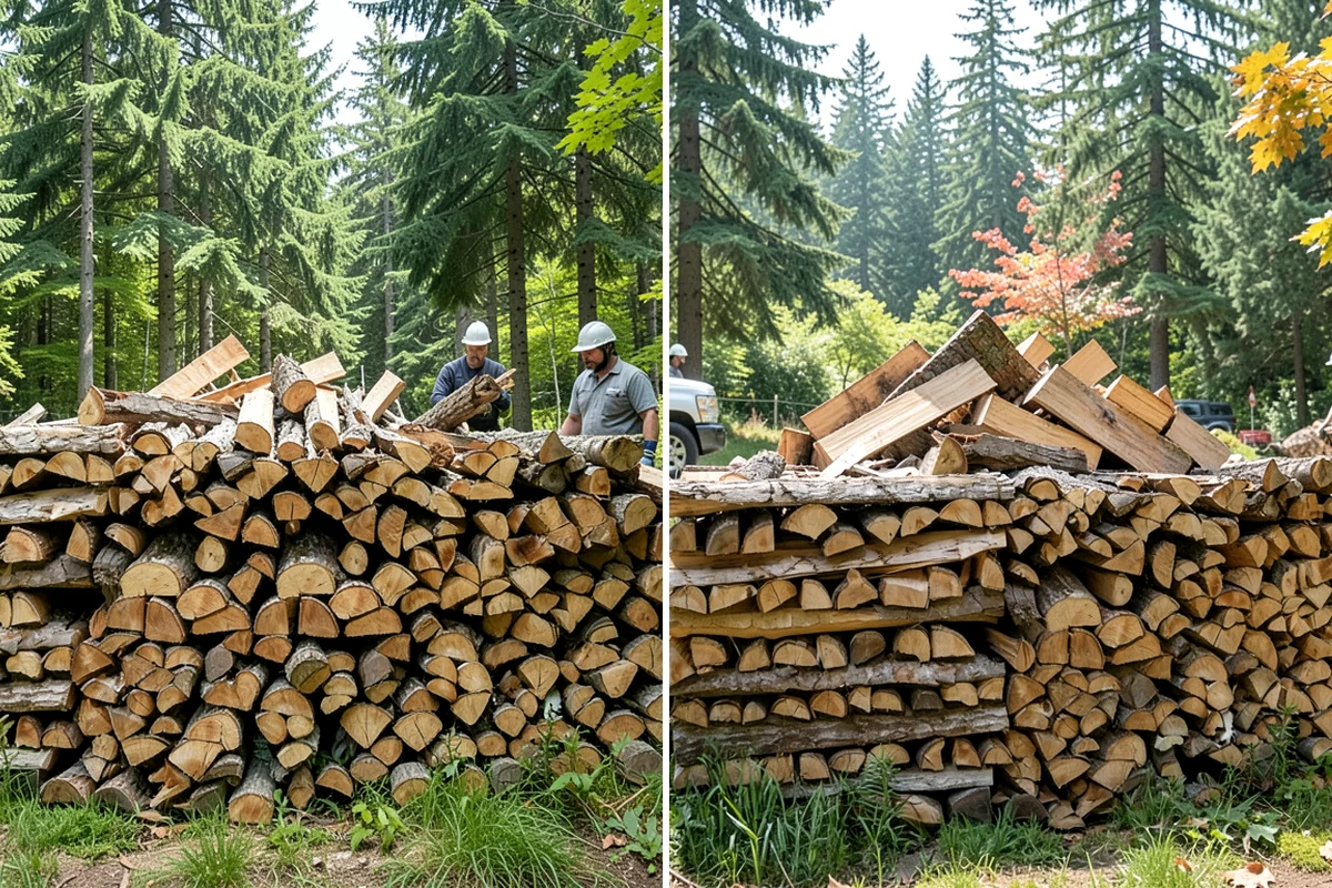 Log Splitting Service in Lakewood, Pierce County, WA - Assess the logs and confirm the split size you want
