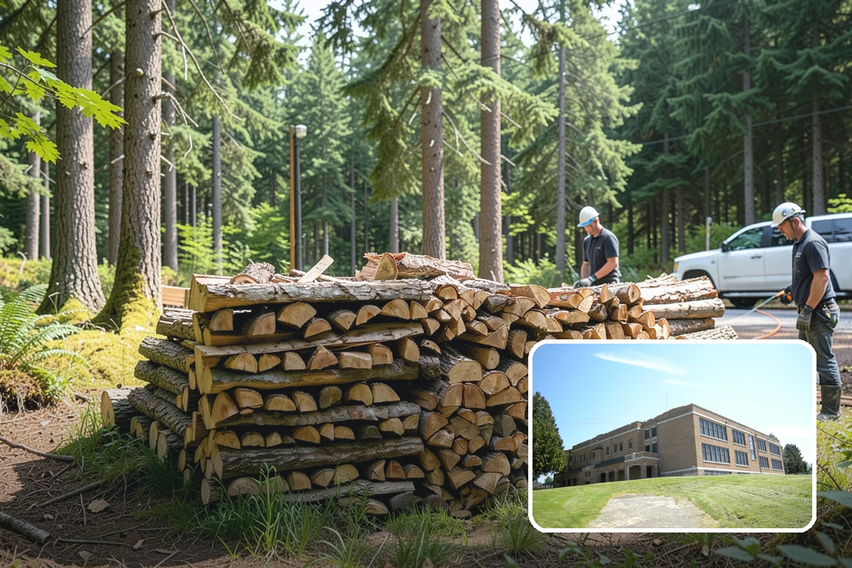 Log Splitting Service in Maple Valley, King County, WA - Turns raw logs into ready-to-stack firewood