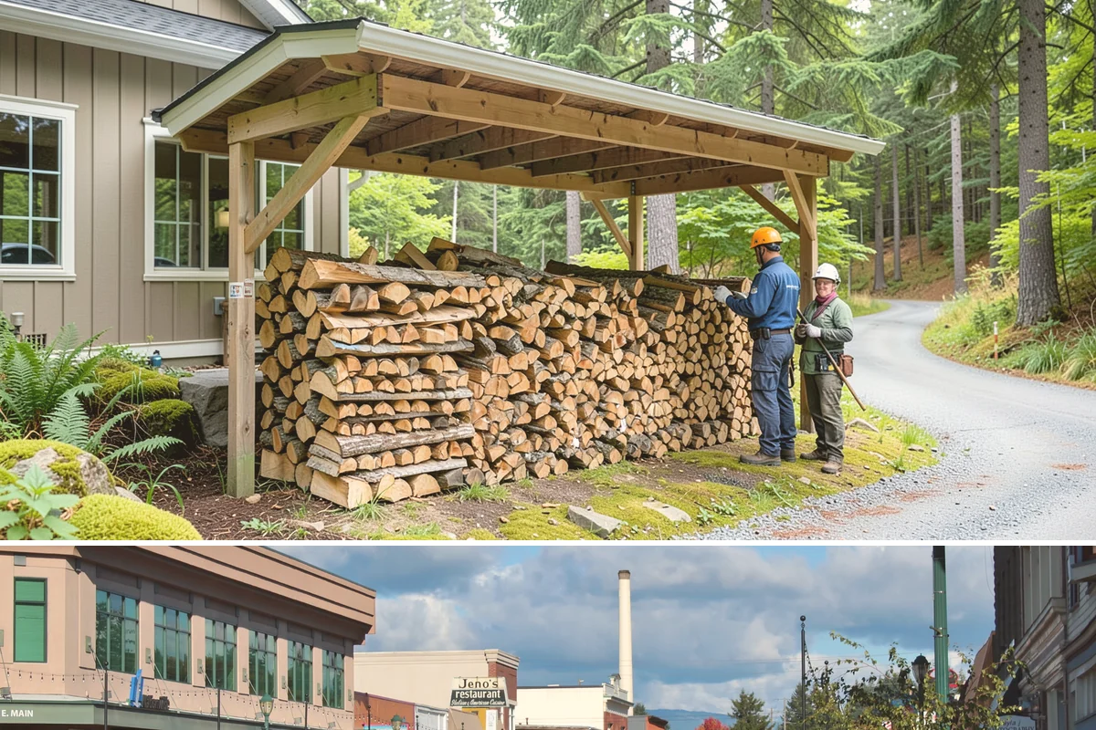 Log Splitting Service in Monroe, Snohomish County, WA - Fall and winter are popular for processing wood you plan to burn soon, while spring splitting sets up summer seasoning.