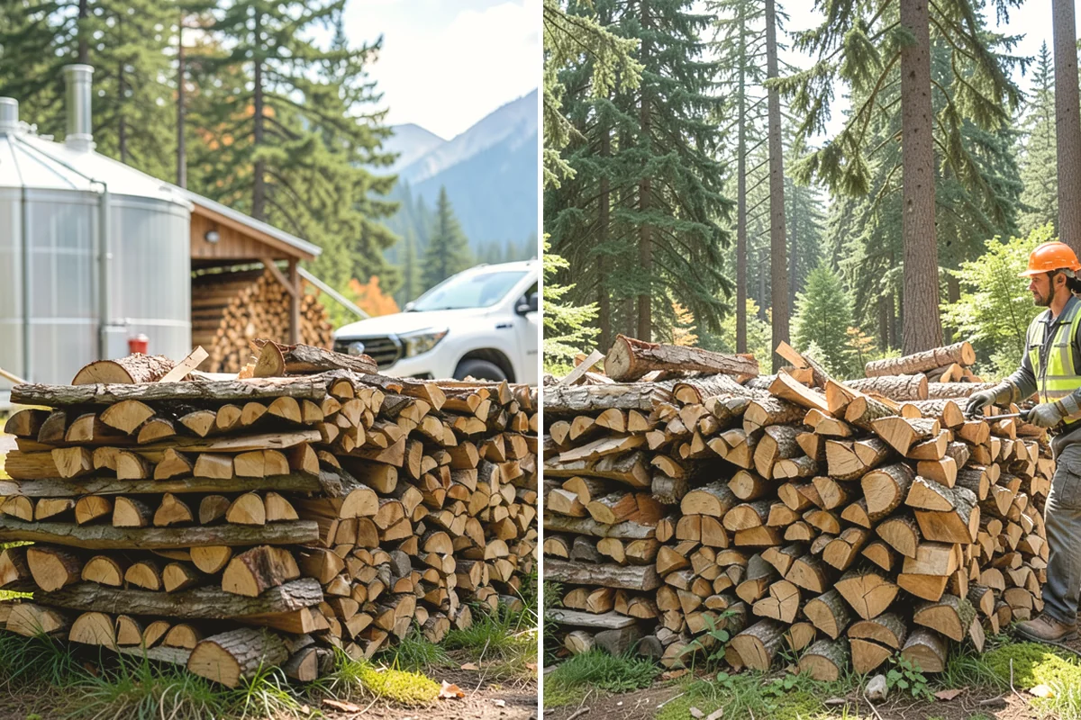 Log Splitting Service in North Bend, King County, WA - Assess the logs and confirm the split size you want