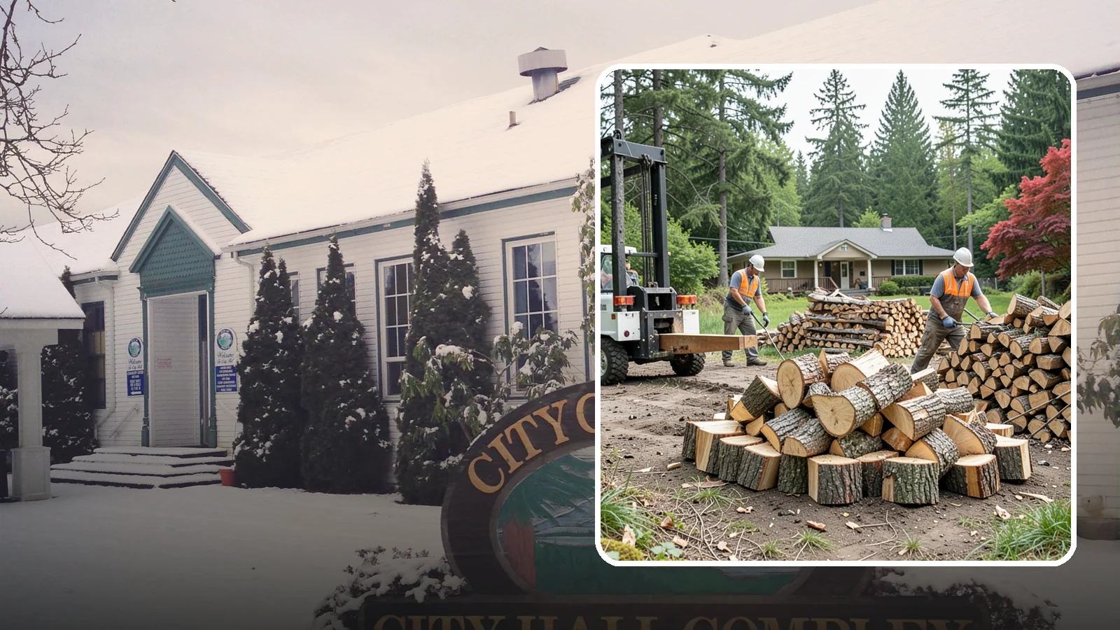 Log Splitting Service in Pacific, King County, WA - We bring the equipment and crew to split your logs into clean, stackable firewood right where they sit.
