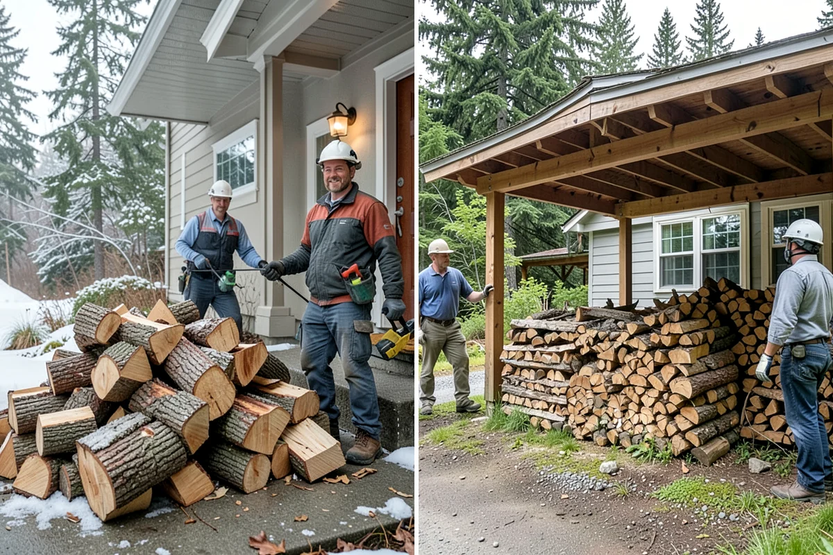Log Splitting Service in Pacific, King County, WA - Assess the logs and confirm the split size you want