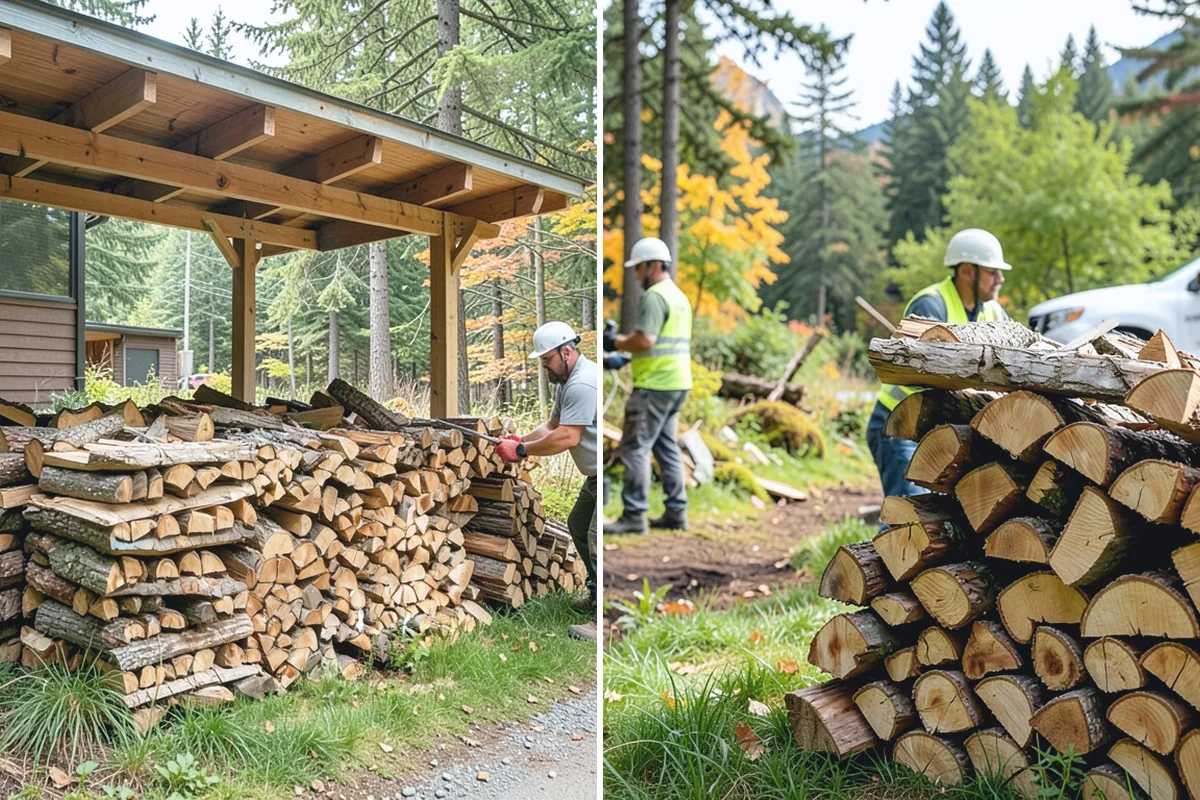 Log Splitting Service in Roy, Pierce County, WA - Assess the logs and confirm the split size you want