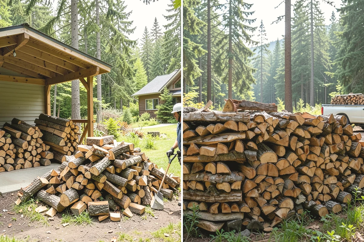 Log Splitting Service in Ruston, Pierce County, WA - Assess the logs and confirm the split size you want