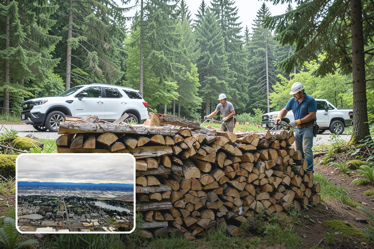 Log Splitting Service in SeaTac, WA - Turns raw logs into ready-to-stack firewood