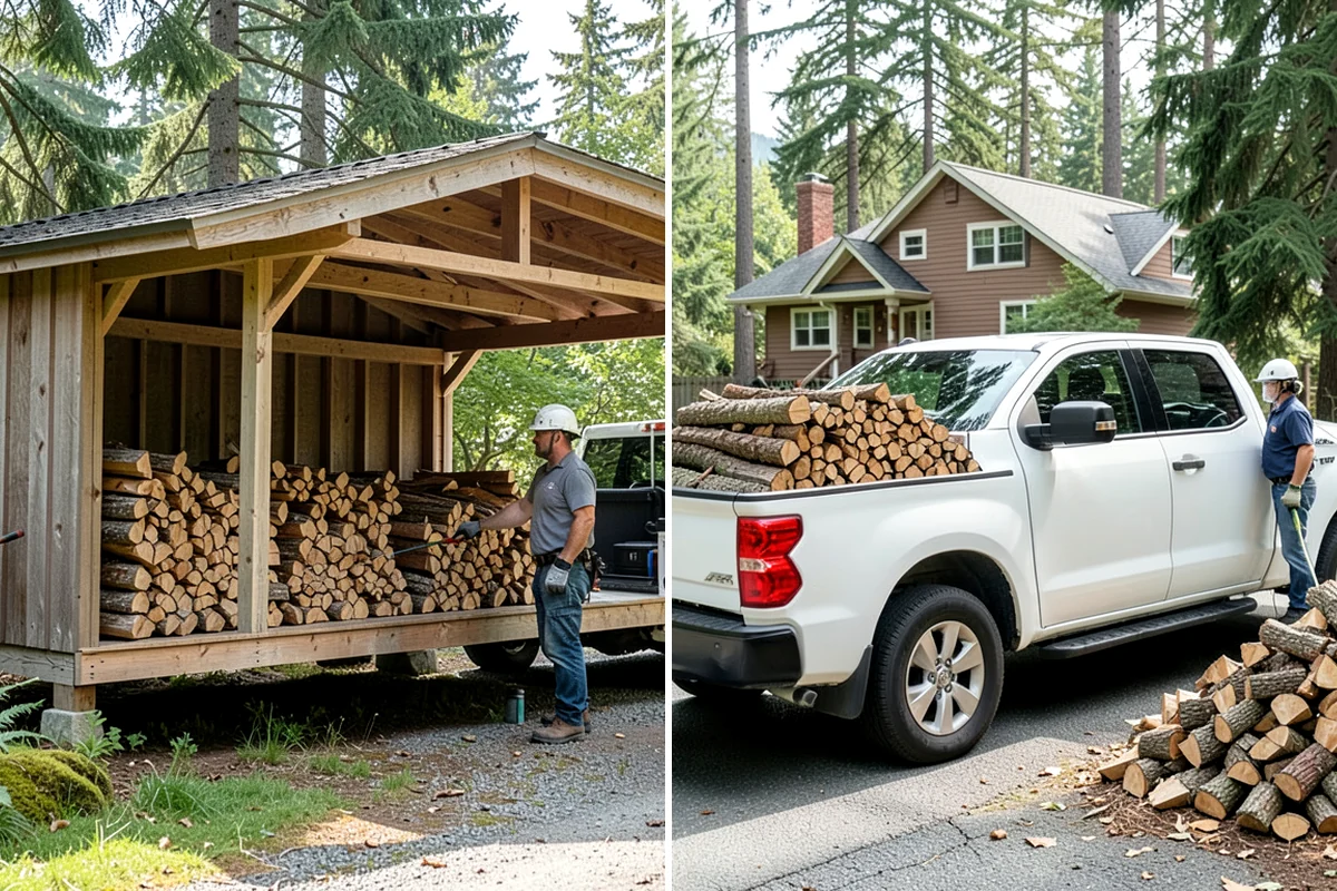 Log Splitting Service in Shoreline, King County, WA - Assess the logs and confirm the split size you want