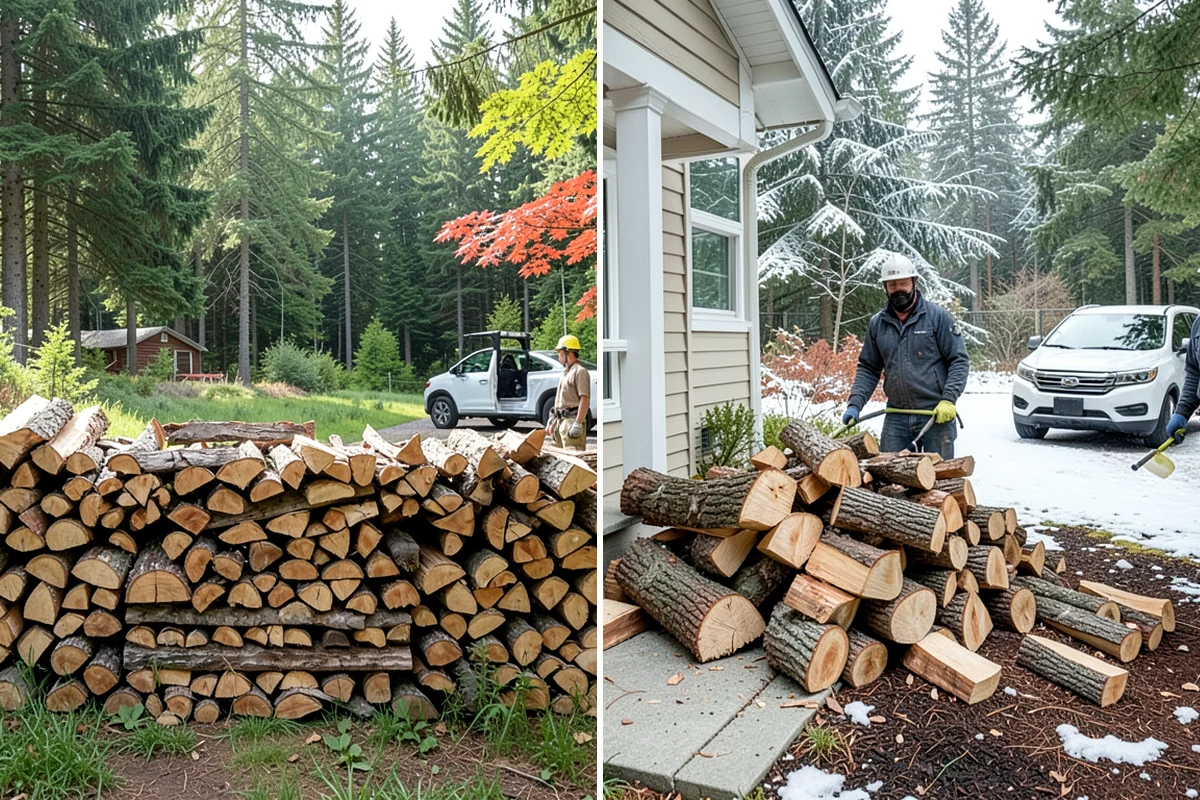 Log Splitting Service in Snoqualmie, King County, WA - Assess the logs and confirm the split size you want