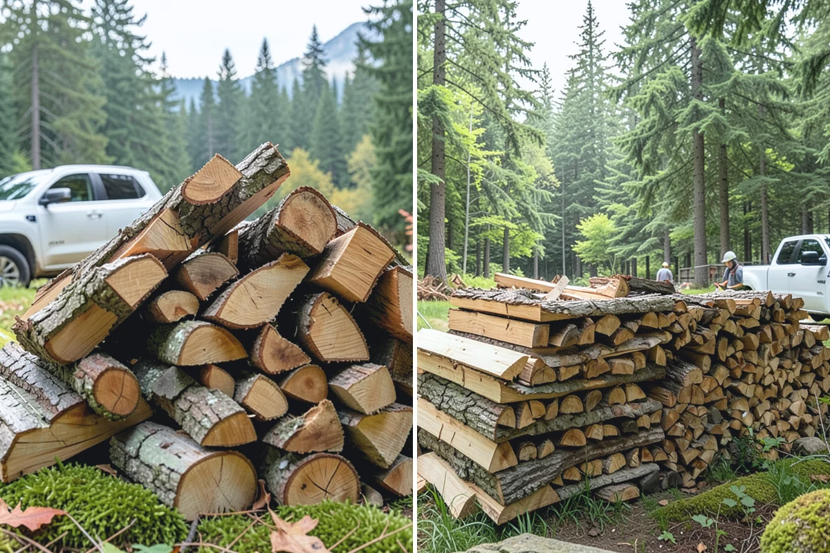 Log Splitting Service in Sumner, Pierce County, WA - Assess the logs and confirm the split size you want