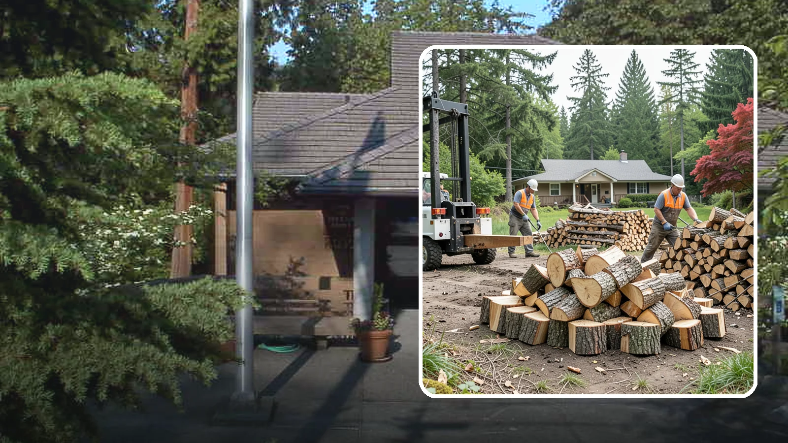 Log Splitting Service in Yarrow Point, King County, WA - We bring the equipment and crew to split your logs into clean, stackable firewood right where they sit.