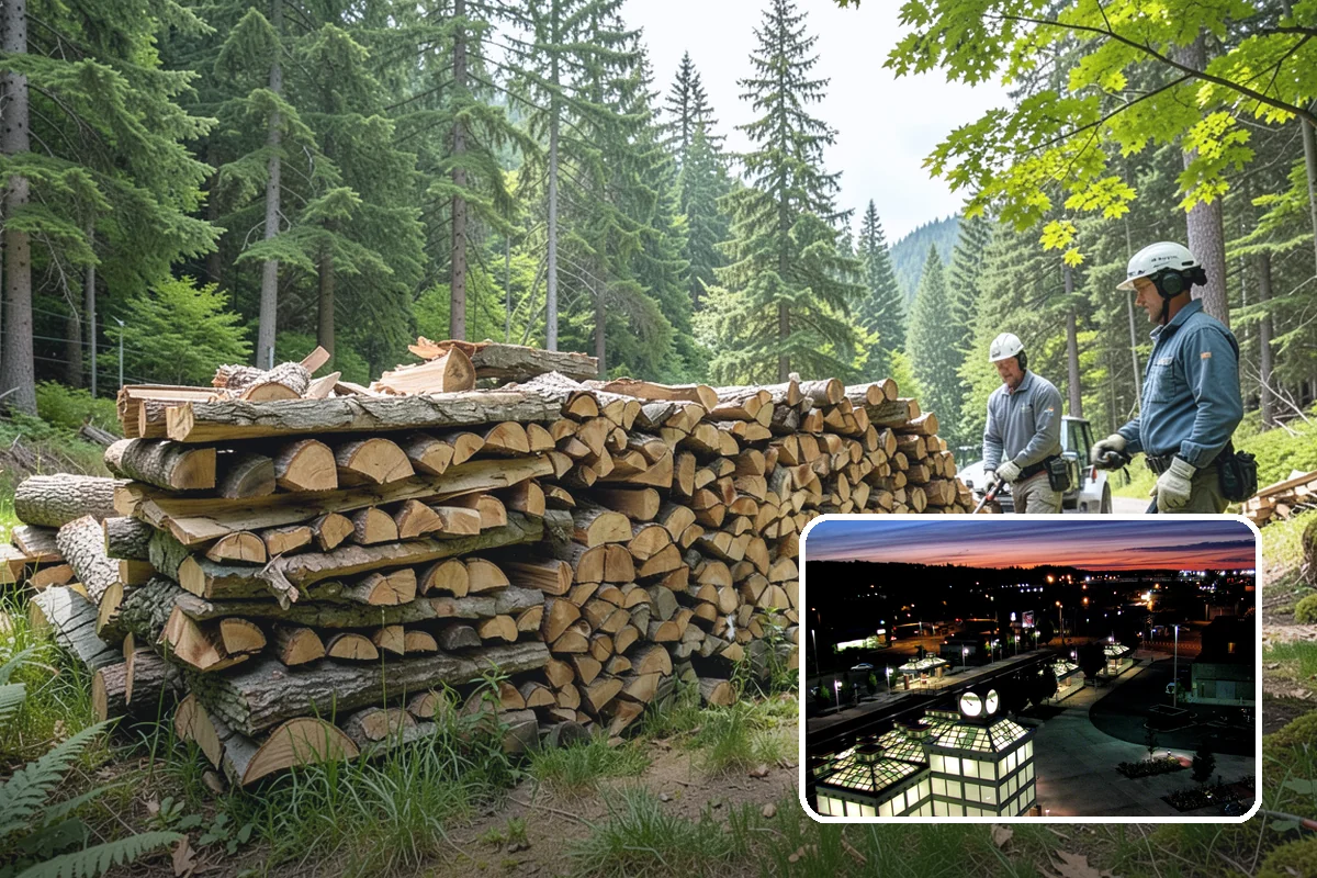 Log Splitting in Auburn, King County, WA - Fast splitting with professional equipment