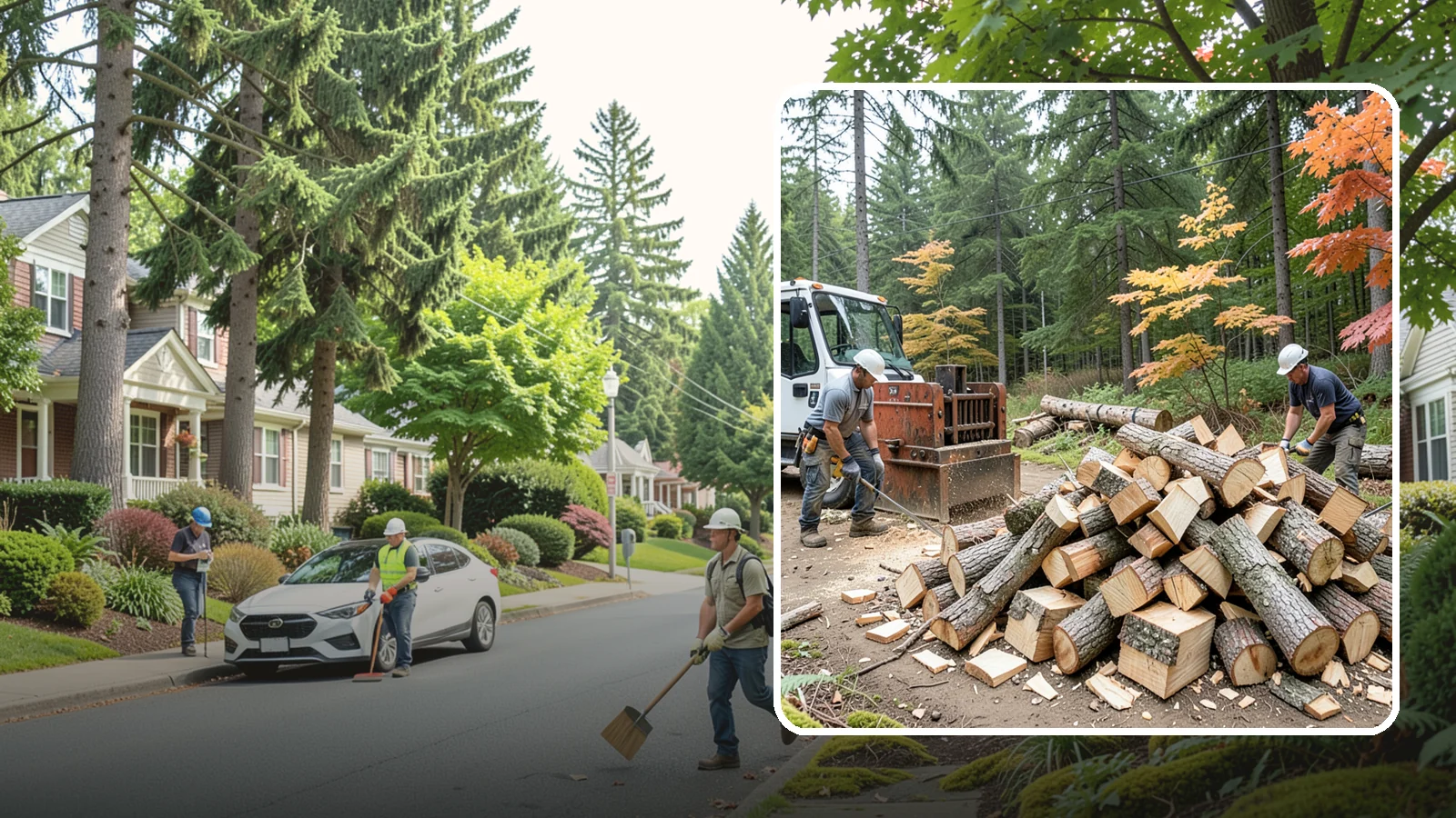 Log Splitting in Beaux Arts Village, King County, WA - We split logs and rounds into finished firewood sized for your stove or fire pit.