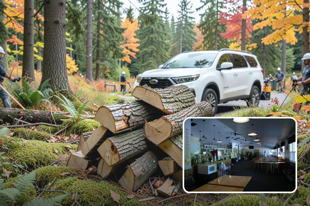 Log Splitting in Black Diamond, King County, WA - Fast splitting with professional equipment