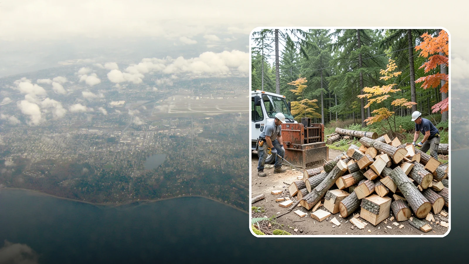 Log Splitting in Burien, King County, WA - We split logs and rounds into finished firewood sized for your stove or fire pit.