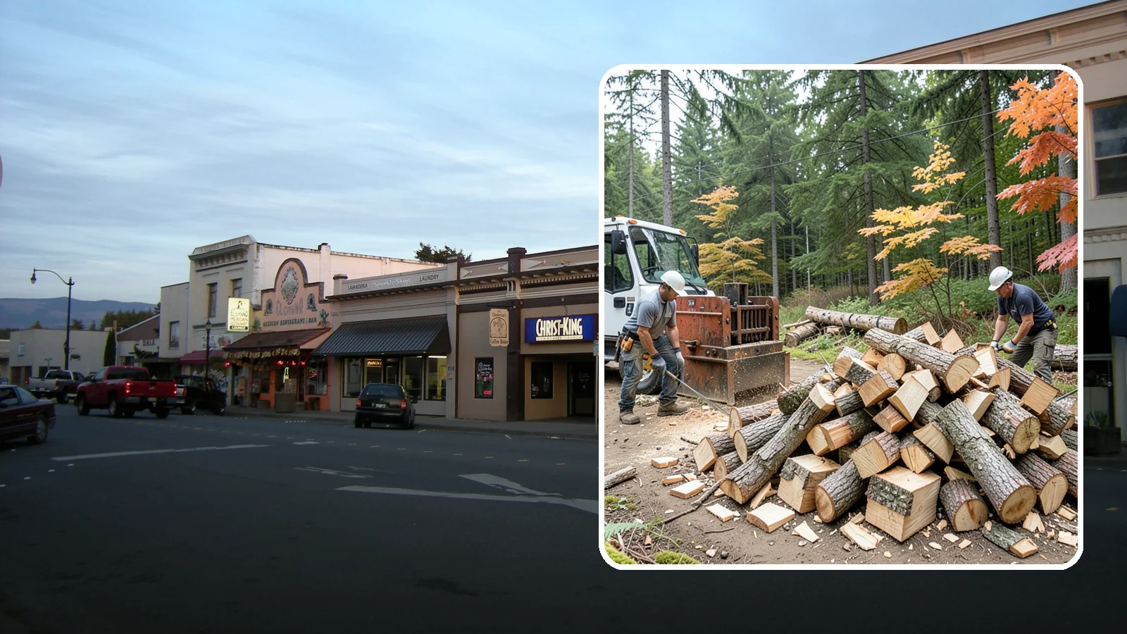 Log Splitting in Burlington, Skagit County, WA - We split logs and rounds into finished firewood sized for your stove or fire pit.