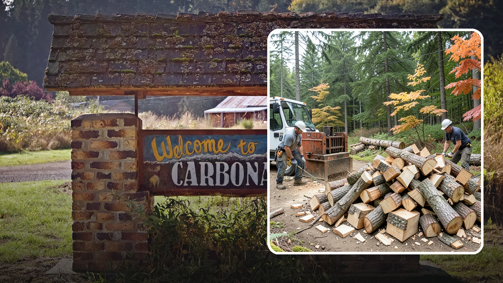Log Splitting in Carbonado, Pierce County, WA - We split logs and rounds into finished firewood sized for your stove or fire pit.
