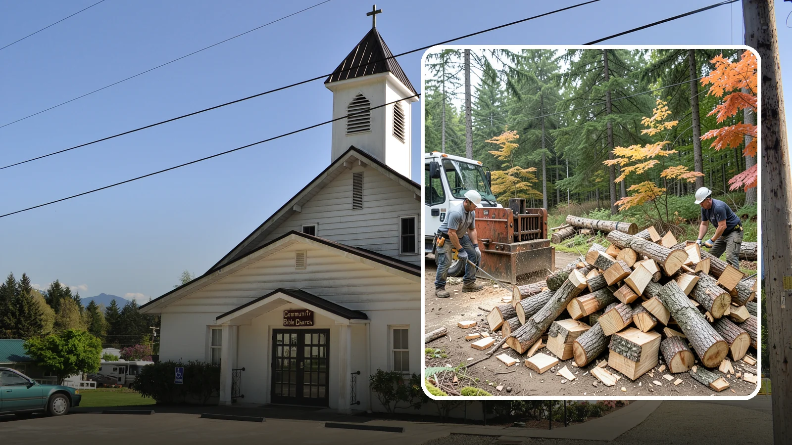 Log Splitting in Concrete, Skagit County, WA - We split logs and rounds into finished firewood sized for your stove or fire pit.
