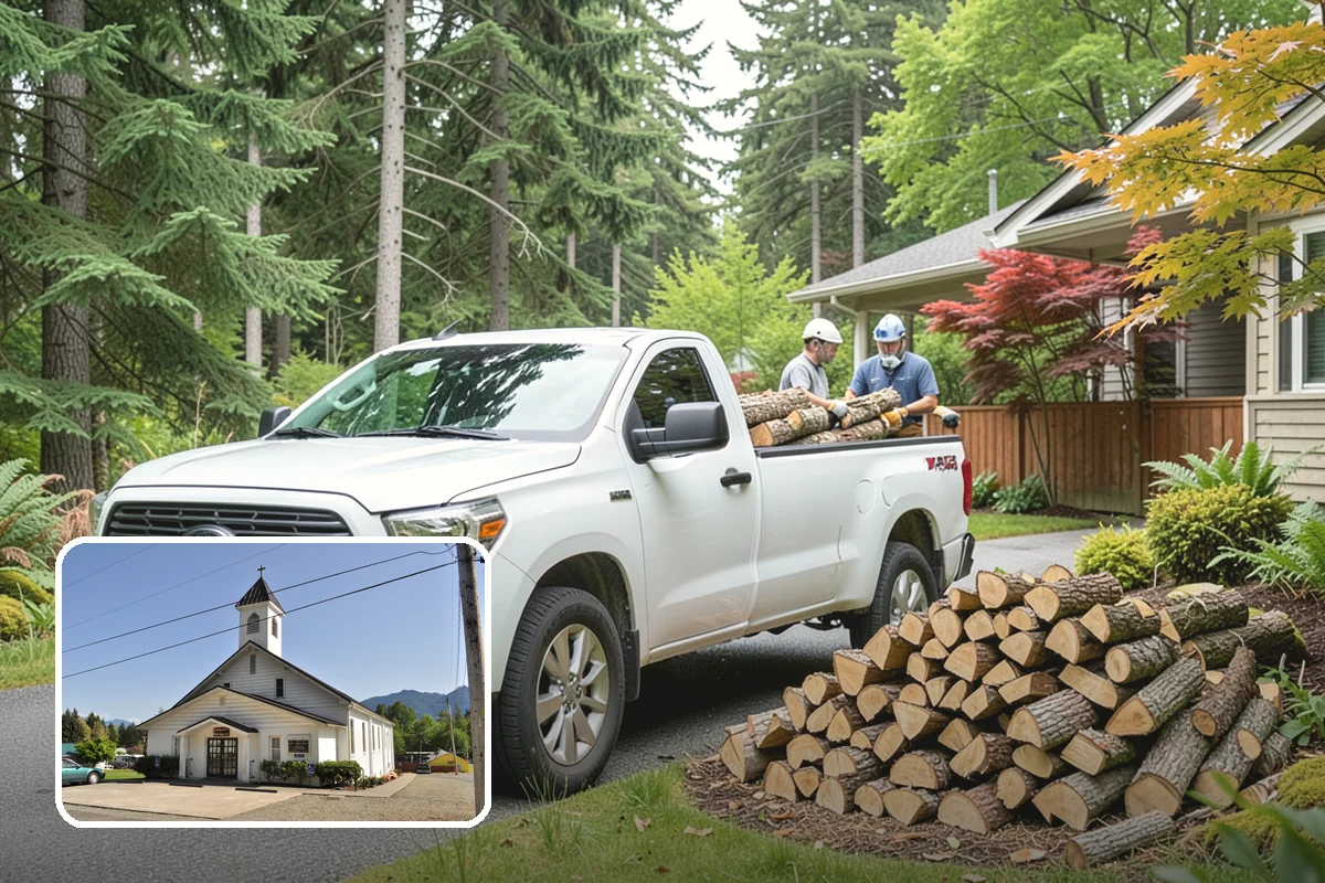 Log Splitting in Concrete, Skagit County, WA - Fast splitting with professional equipment