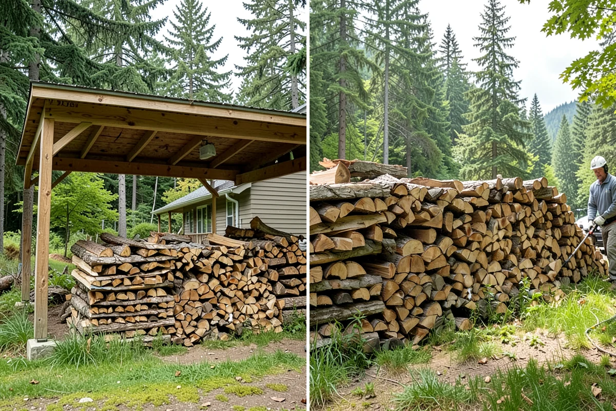 Log Splitting in Concrete, Skagit County, WA - We check your rounds and preferred split size