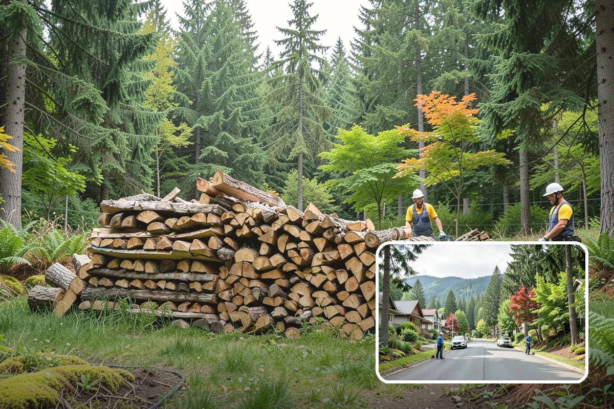 Log Splitting in Darrington, WA - Fast splitting with professional equipment