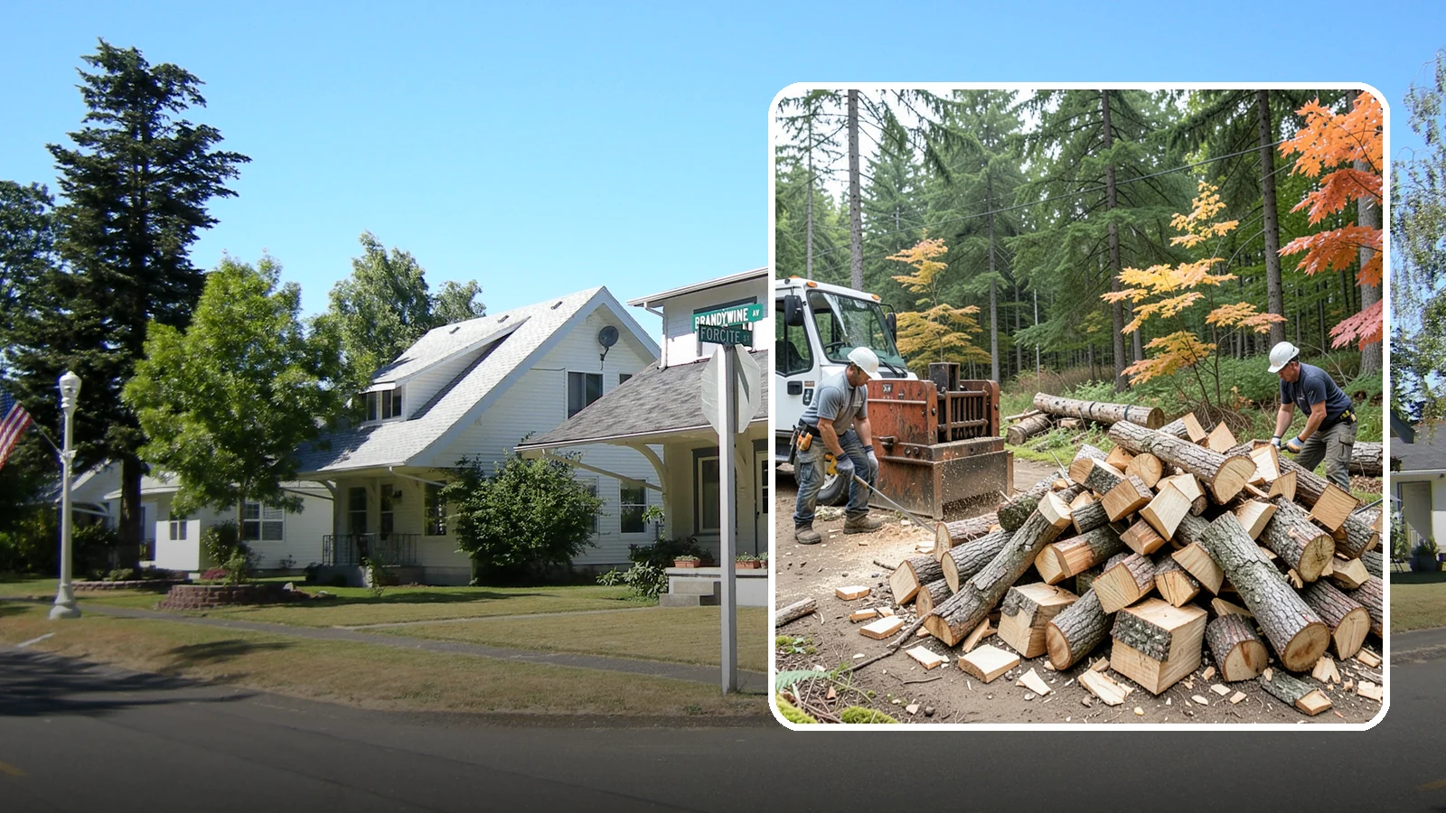 Log Splitting in DuPont, Pierce County, WA - We split logs and rounds into finished firewood sized for your stove or fire pit.