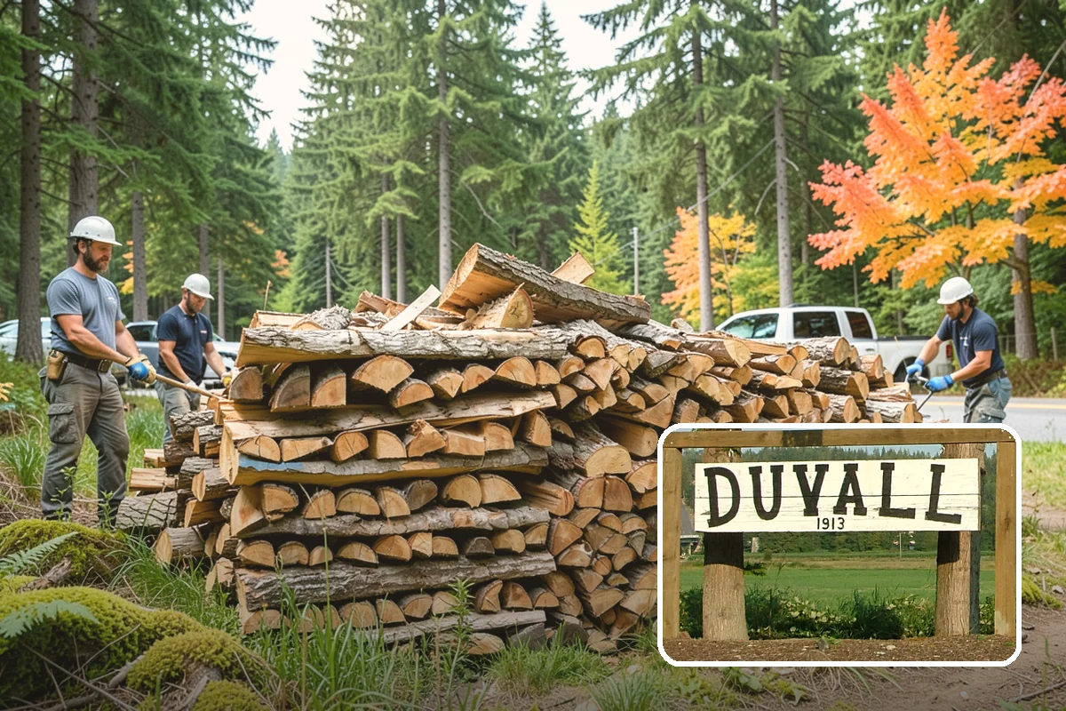 Log Splitting in Duvall, King County, WA - Fast splitting with professional equipment