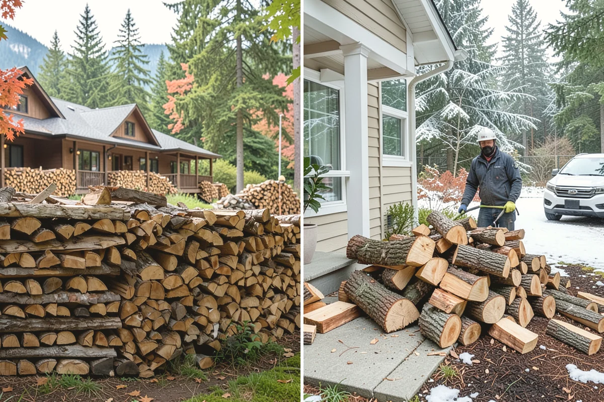 Log Splitting in Edgewood, Pierce County, WA - We check your rounds and preferred split size