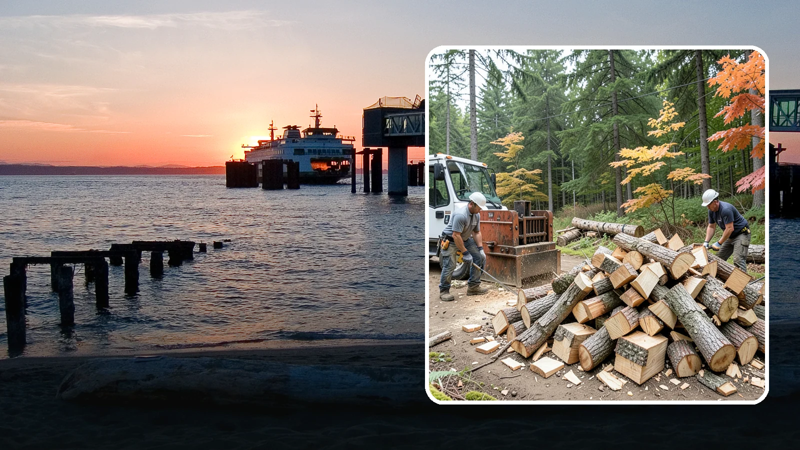 Log Splitting in Edmonds, Snohomish County, WA - We split logs and rounds into finished firewood sized for your stove or fire pit.