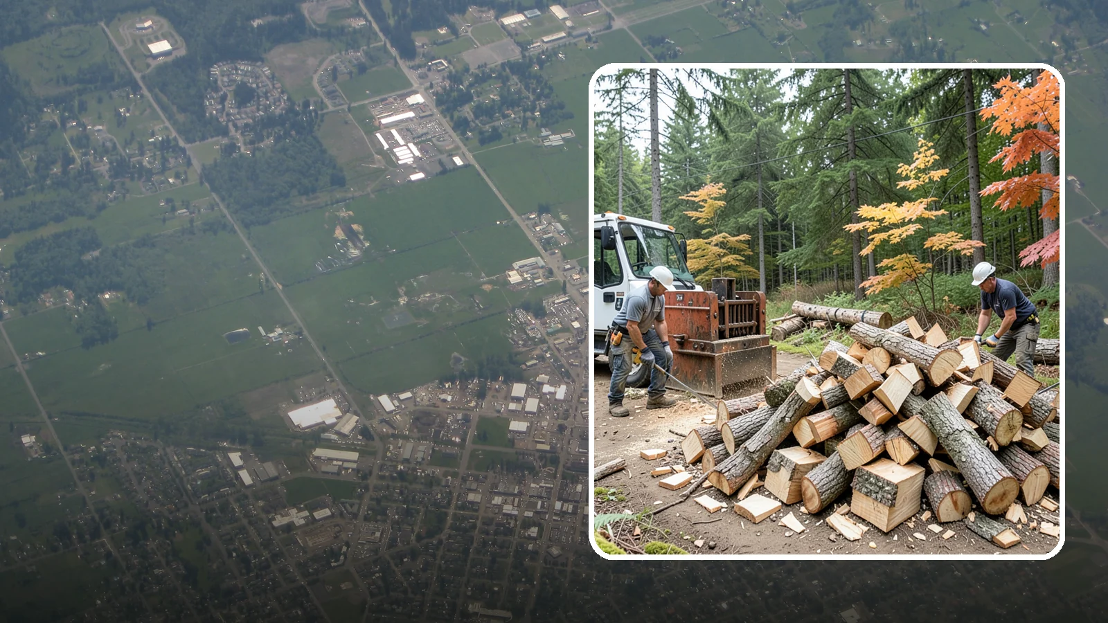Log Splitting in Enumclaw, King County, WA - We split logs and rounds into finished firewood sized for your stove or fire pit.