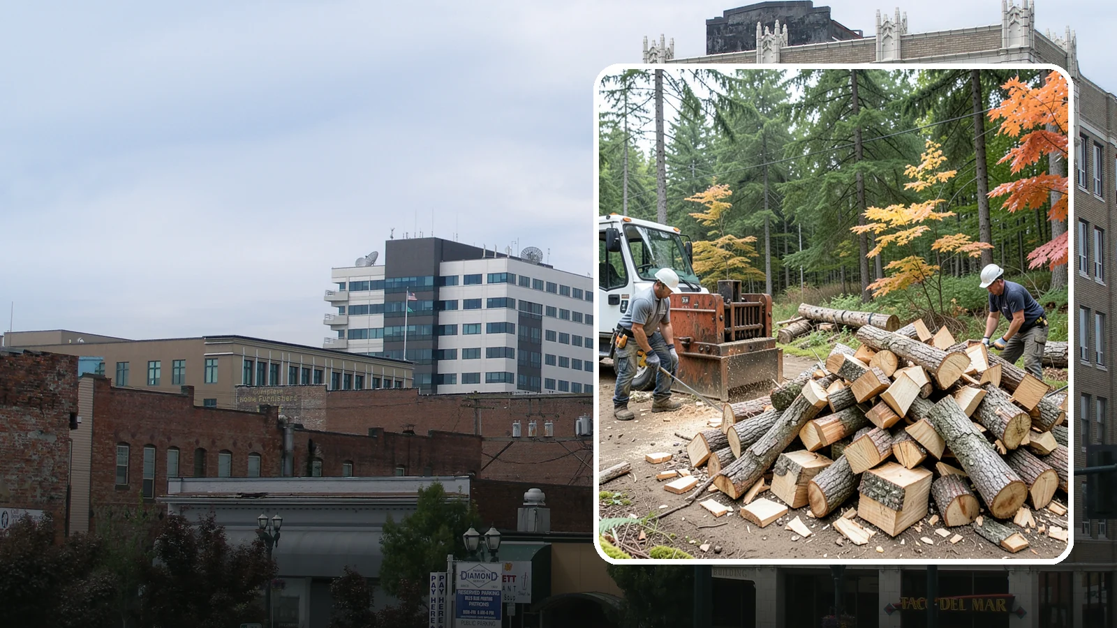 Log Splitting in Everett, Snohomish County, WA - We split logs and rounds into finished firewood sized for your stove or fire pit.