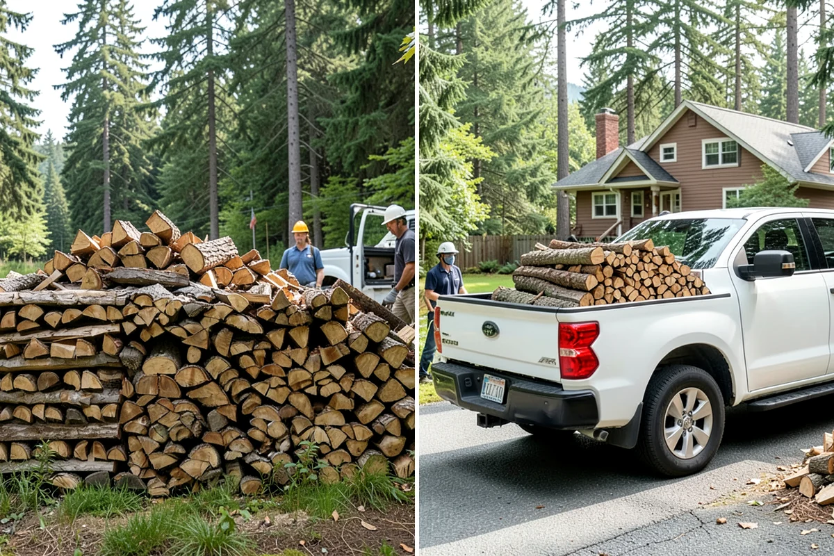 Log Splitting in Everett, Snohomish County, WA - We check your rounds and preferred split size