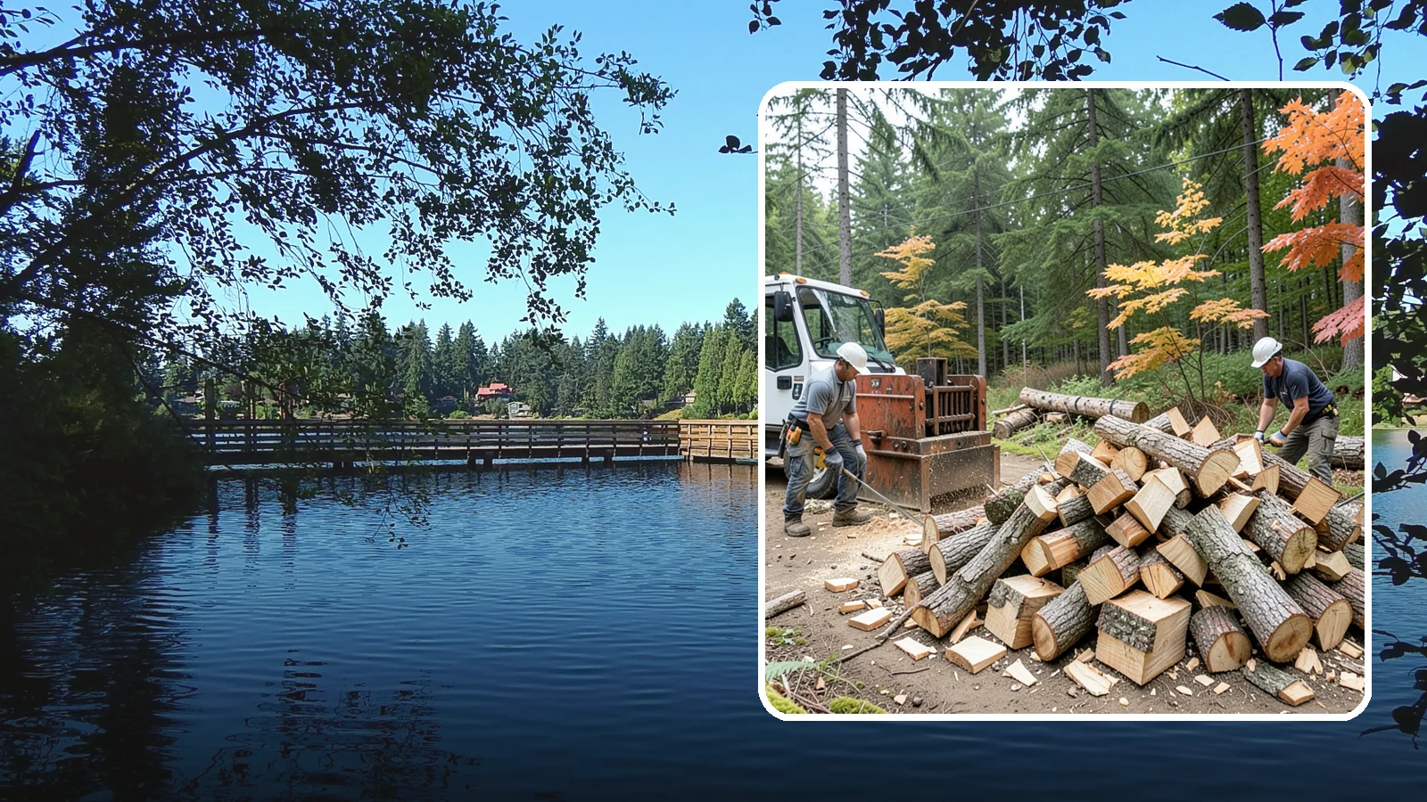 Log Splitting in Federal Way, King County, WA - We split logs and rounds into finished firewood sized for your stove or fire pit.