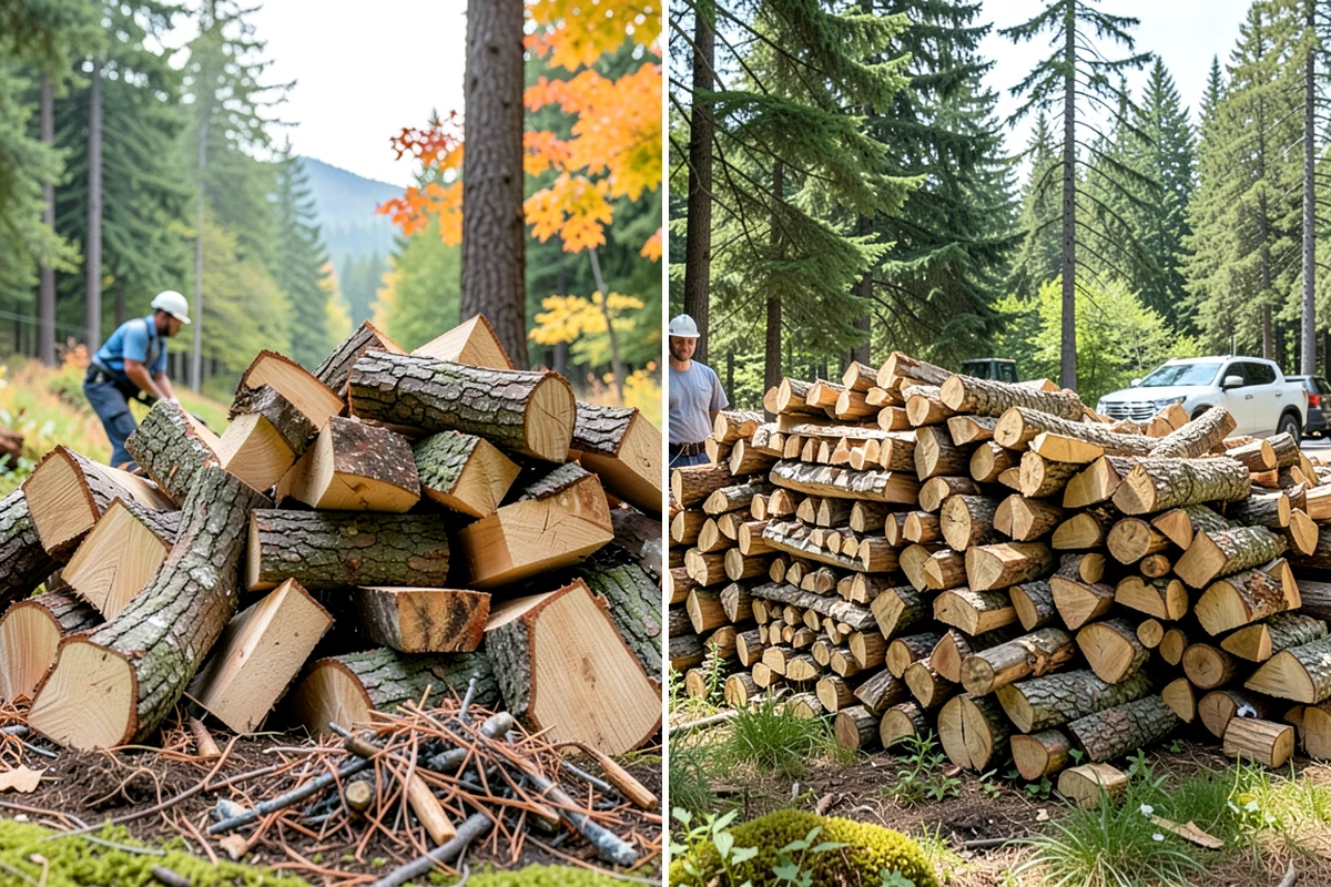 Log Splitting in Gig Harbor, Pierce County, WA - We check your rounds and preferred split size