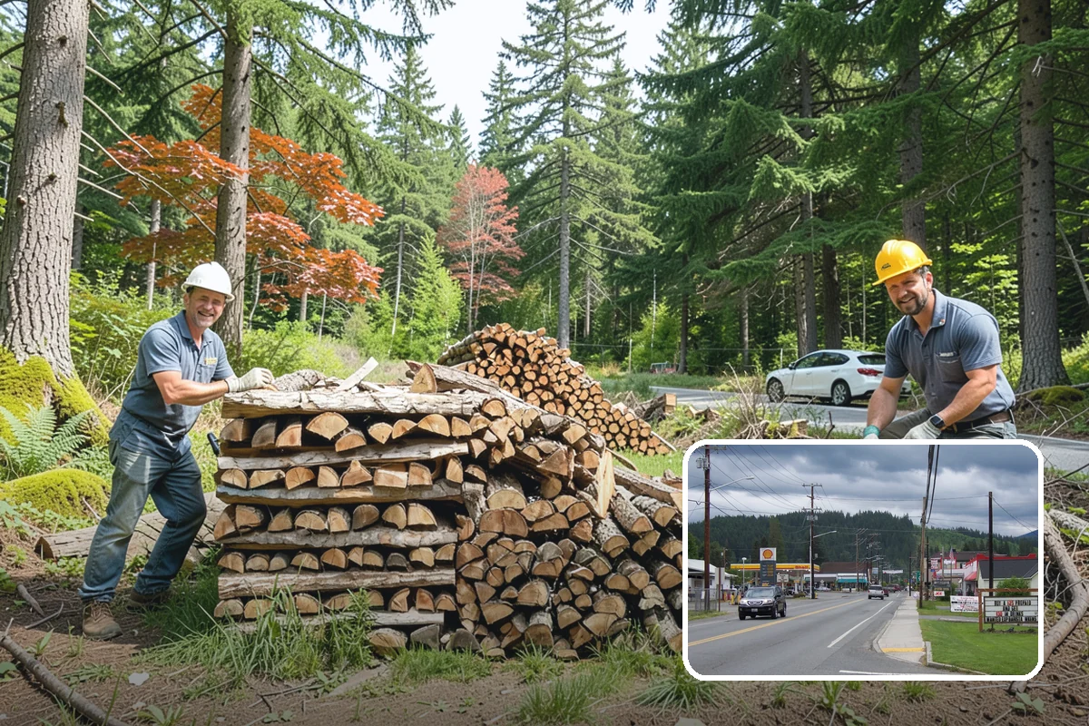 Log Splitting in Granite Falls, Snohomish County, WA - Fast splitting with professional equipment