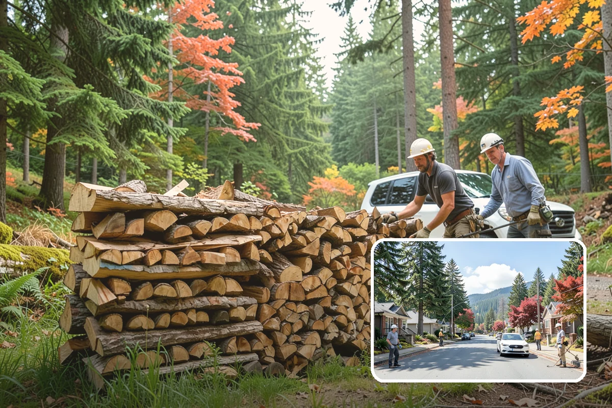 Log Splitting in Hunts Point, King County, WA - Fast splitting with professional equipment