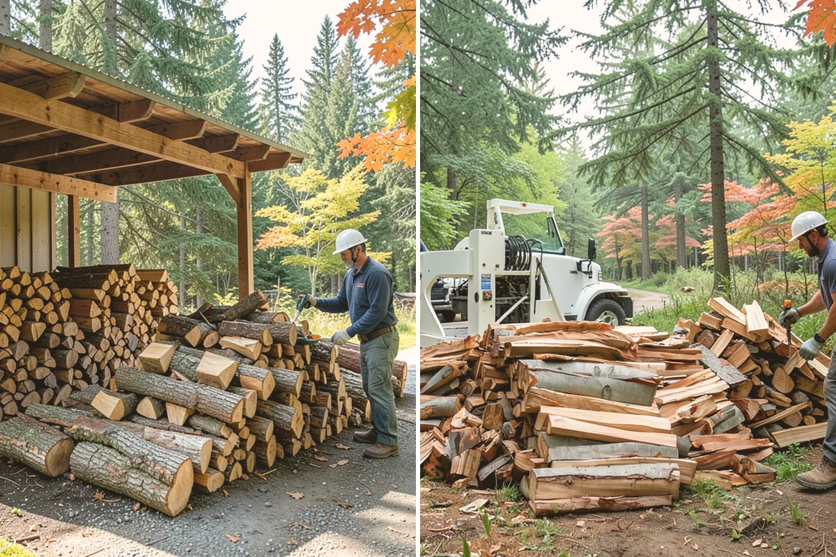 Log Splitting in Index, Snohomish County, WA - We check your rounds and preferred split size