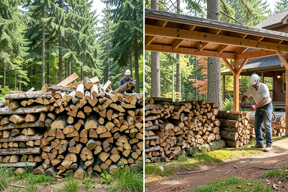 Log Splitting in Lake Forest Park, King County, WA - We check your rounds and preferred split size