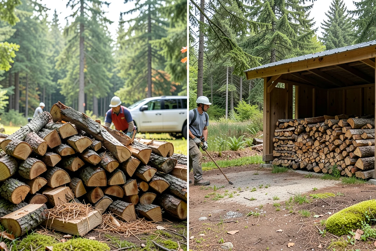 Log Splitting in Lakewood, Pierce County, WA - We check your rounds and preferred split size