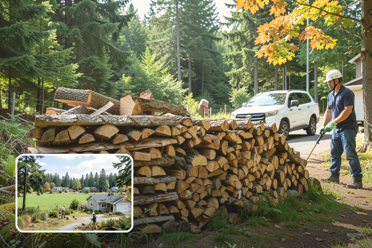 Log Splitting in Lyman, WA - Fast splitting with professional equipment