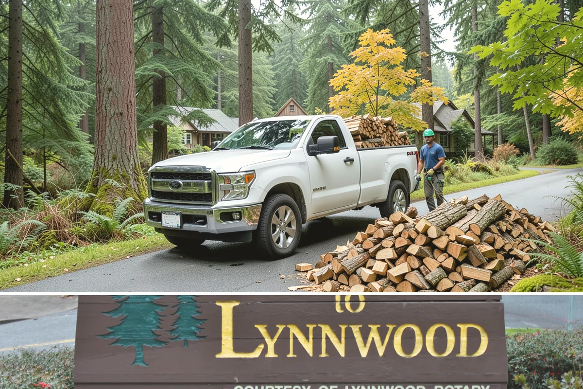 Log Splitting in Lynnwood, Snohomish County, WA - Splitting in spring or early summer gives the wood a full season to dry before cold weather.