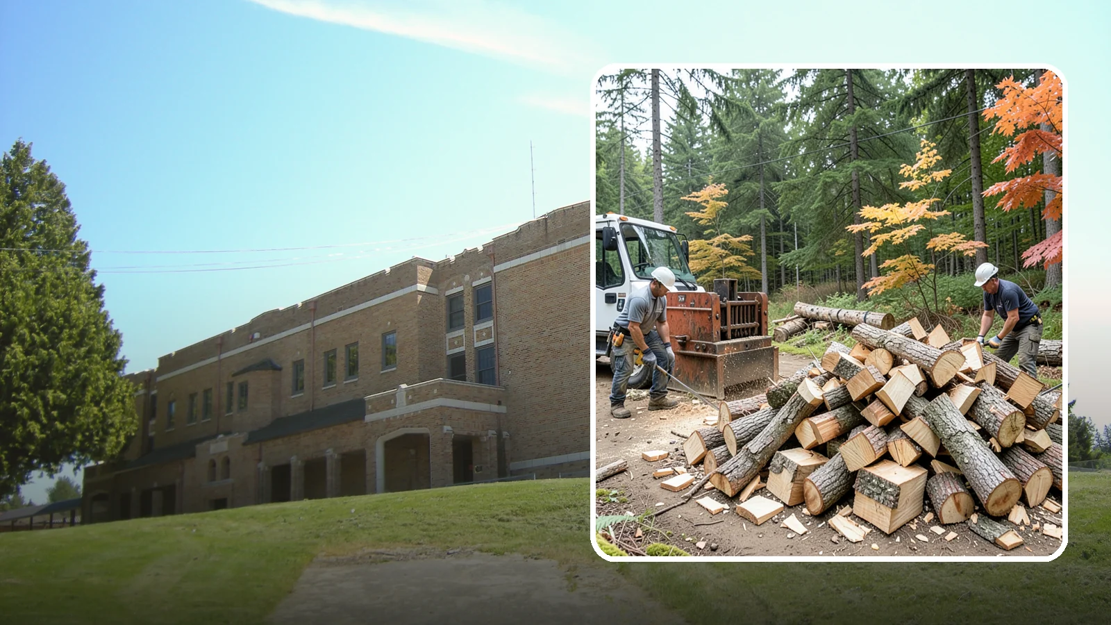 Log Splitting in Maple Valley, King County, WA - We split logs and rounds into finished firewood sized for your stove or fire pit.