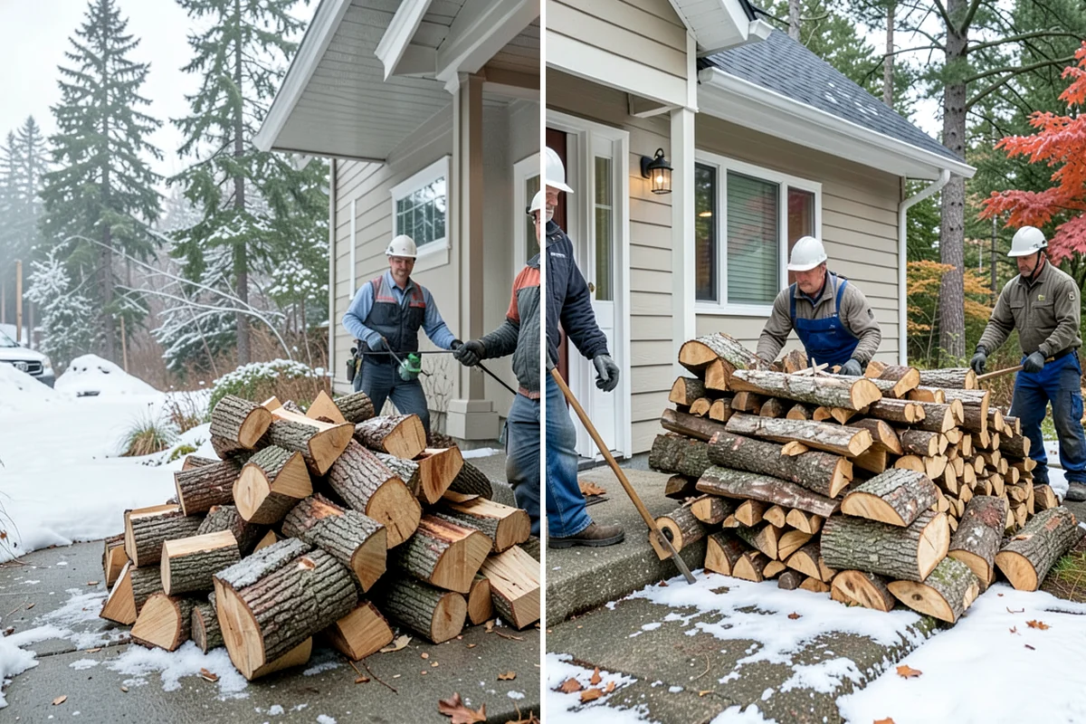 Log Splitting in Maple Valley, King County, WA - We check your rounds and preferred split size