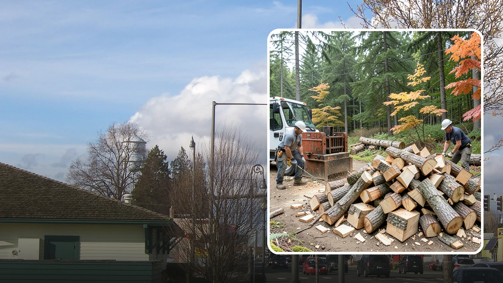 Log Splitting in Marysville, Snohomish County, WA - We split logs and rounds into finished firewood sized for your stove or fire pit.