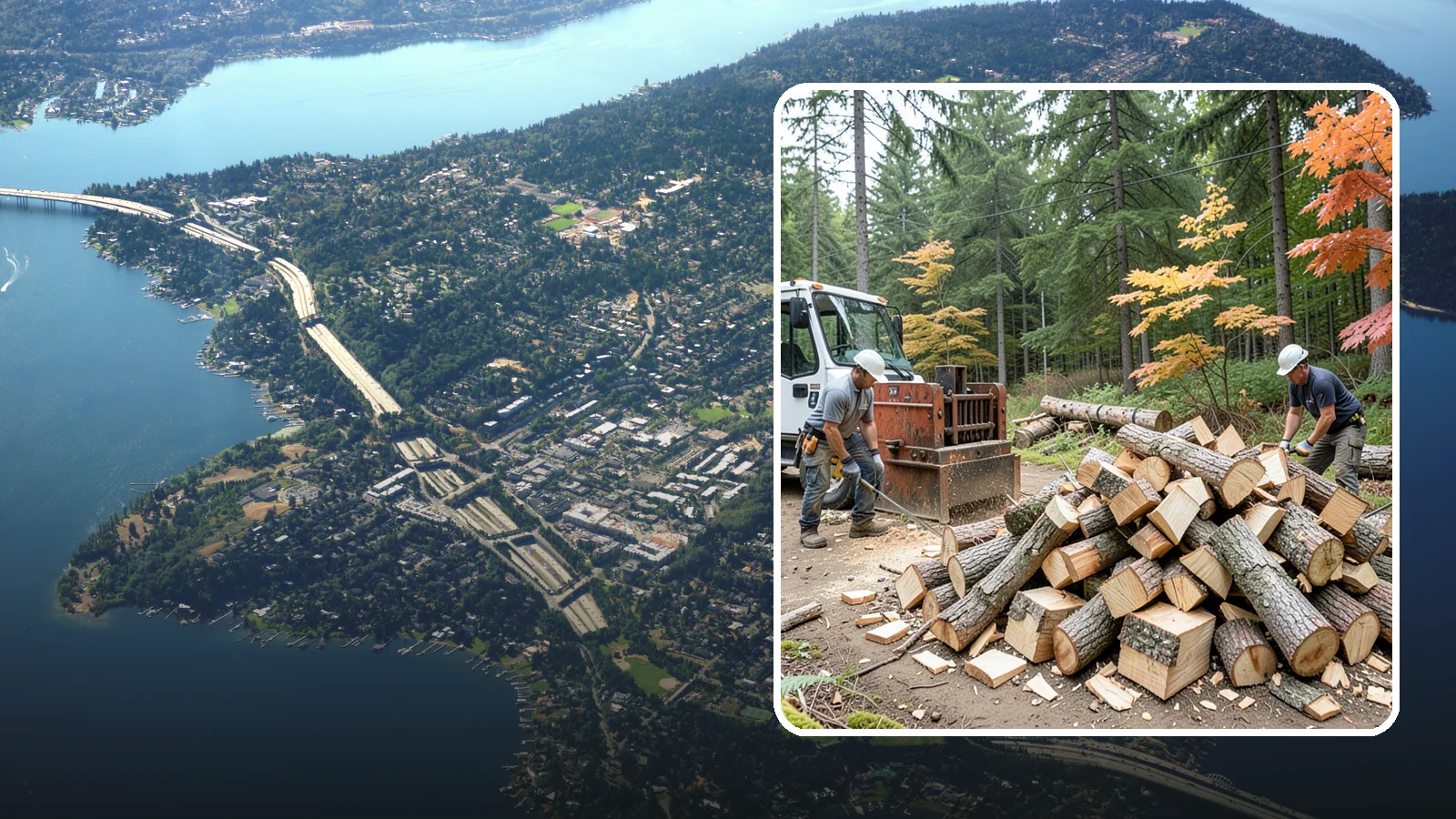 Log Splitting in Mercer Island, King County, WA - We split logs and rounds into finished firewood sized for your stove or fire pit.
