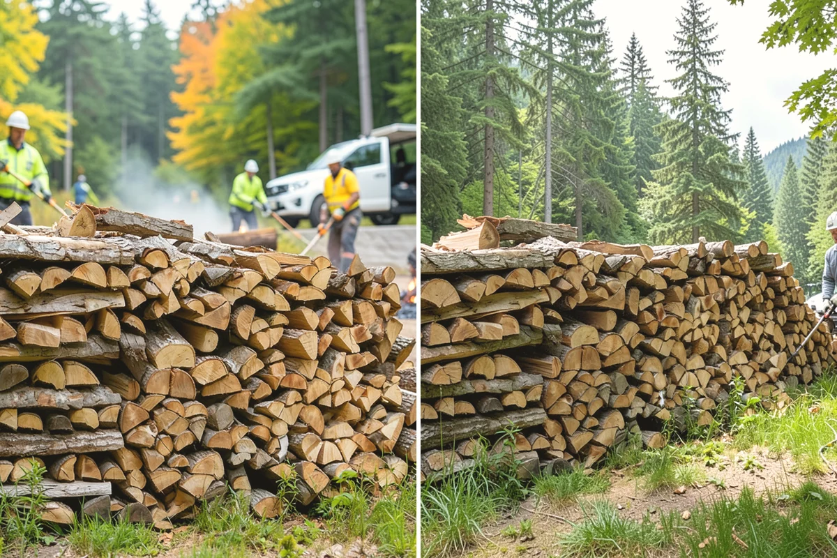 Log Splitting in Mukilteo, Snohomish County, WA - We check your rounds and preferred split size