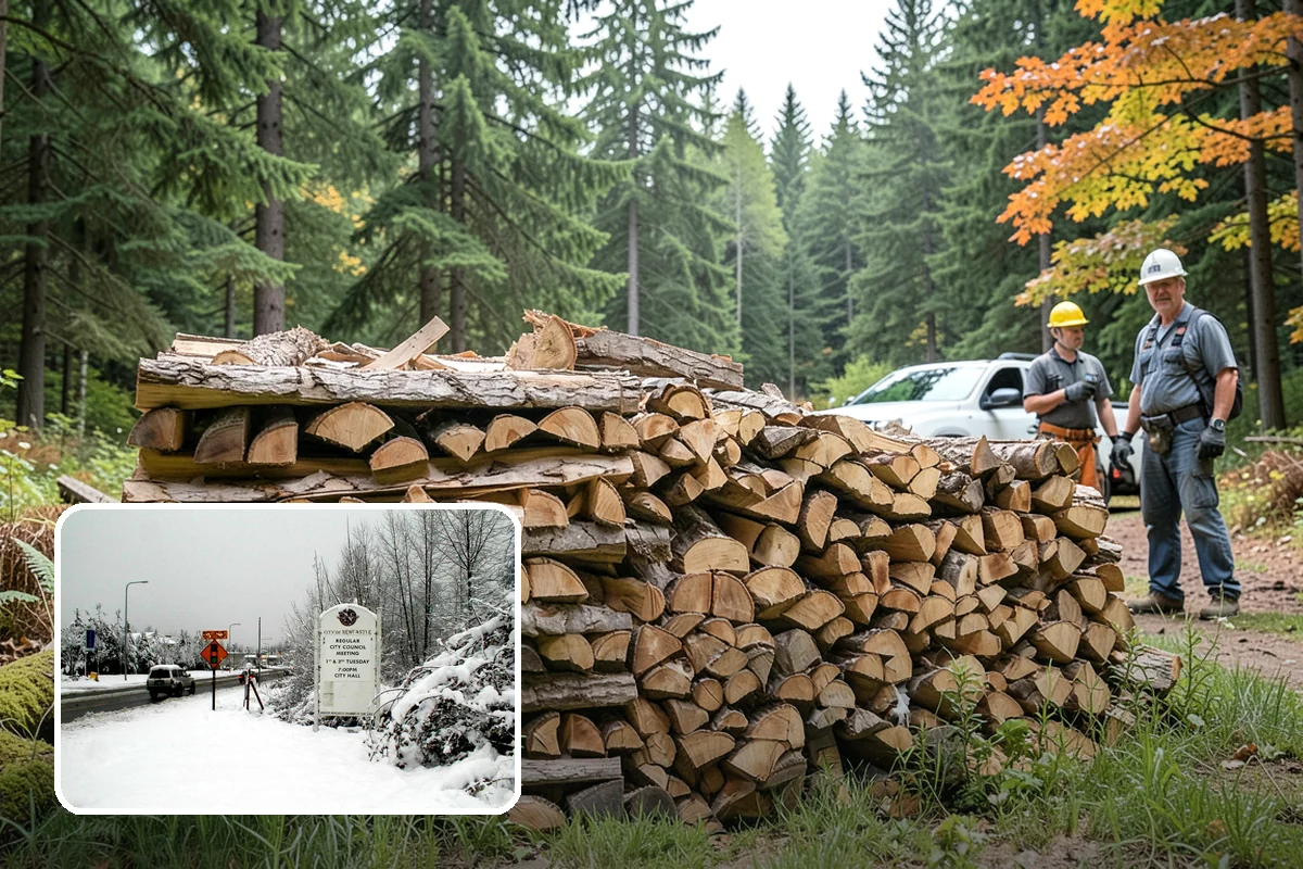 Log Splitting in Newcastle, King County, WA - Fast splitting with professional equipment