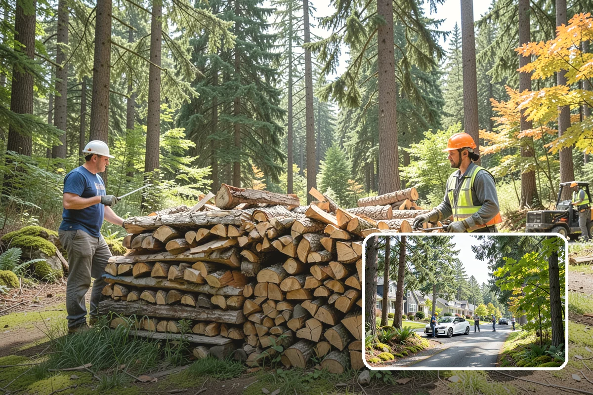 Log Splitting in Normandy Park, King County, WA - Fast splitting with professional equipment