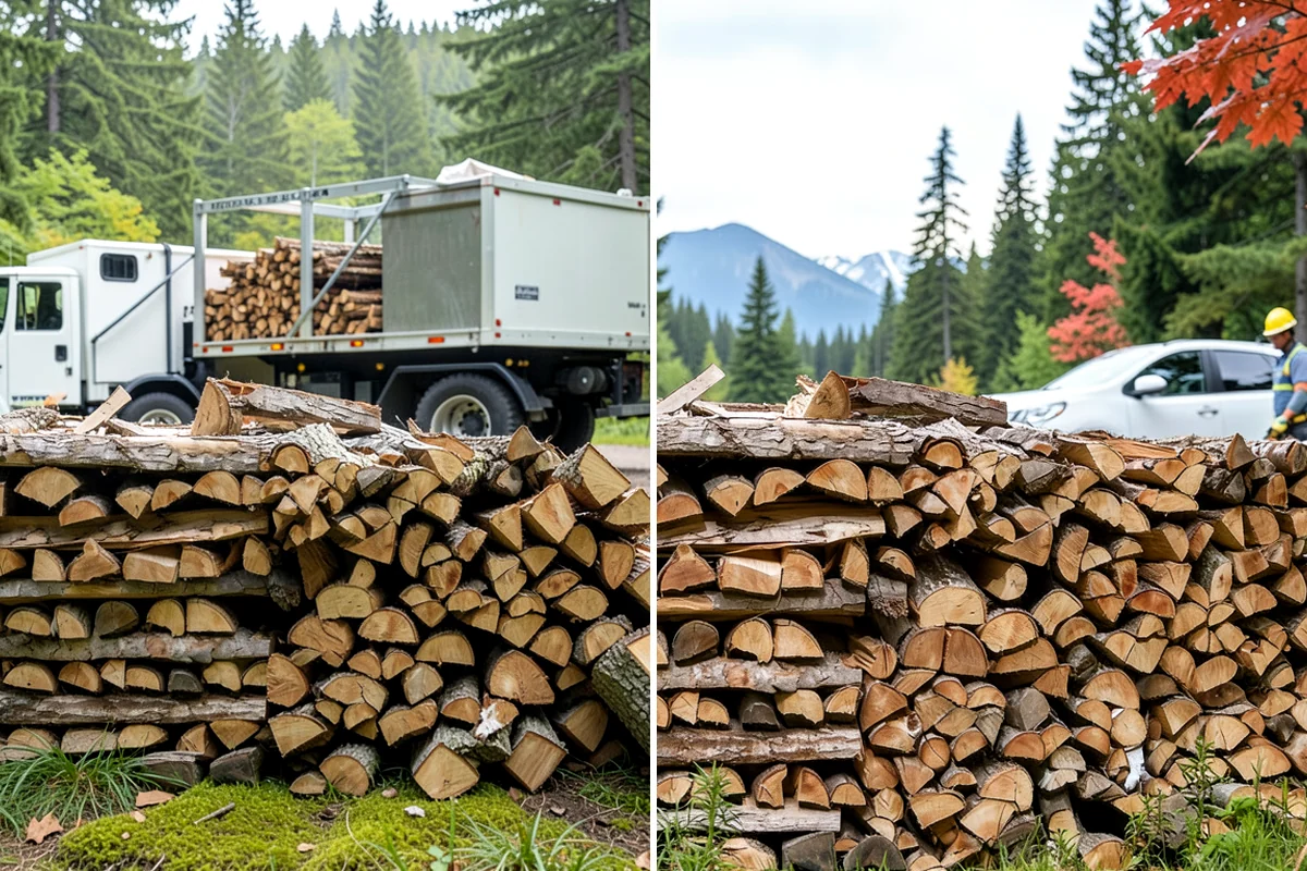 Log Splitting in Puyallup, Pierce County, WA - We check your rounds and preferred split size